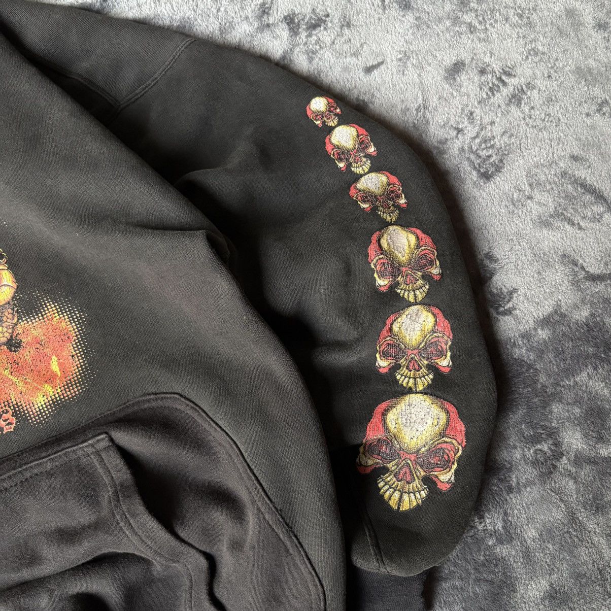 JNCO JNCO SKULL FLAMES CRAZY HOODIE Size US M / EU 48-50 / 2 - 3 Thumbnail