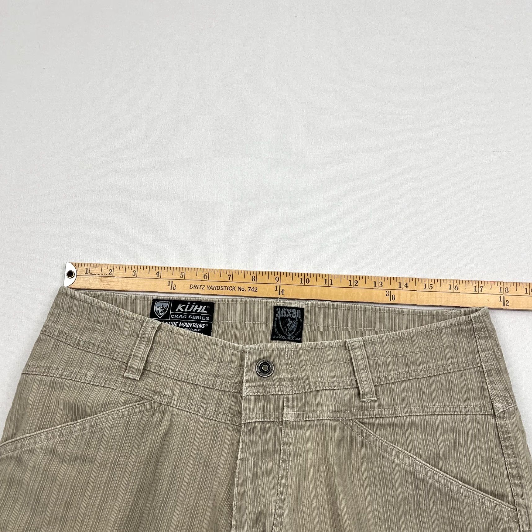 Vintage Kuhl Crag Series Pants Mens 34x28 Brown Durable Canvas Hiking Gorpcore Shirt? Size US 34 / EU 50 - 7 Thumbnail