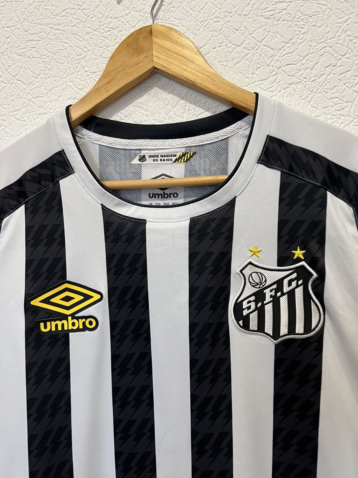 Umbro Umbro Santos 2021 Away Kit Soccer Jersey Football Size US XL / EU 56 / 4 - 2 Thumbnail
