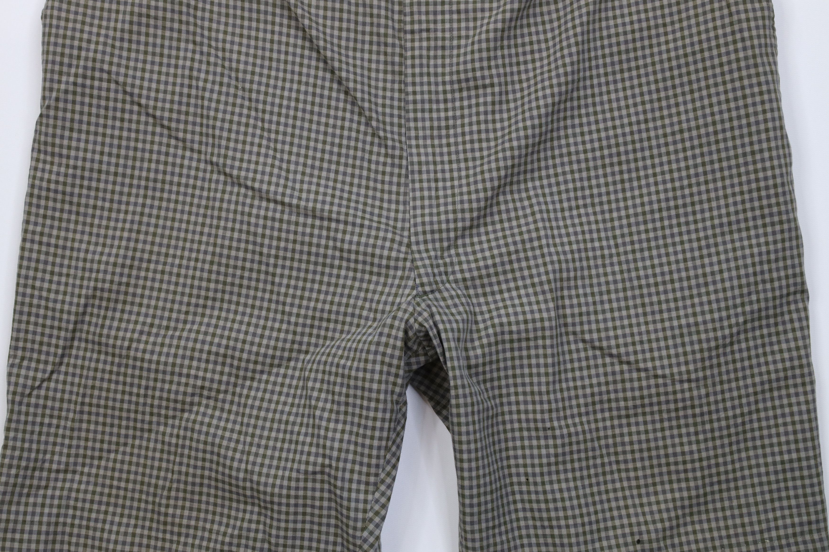 Vintage Vintage 50s Streetwear Knee Chino Shorts Green Plaid USA Size US 40 / EU 56 - 3 Thumbnail