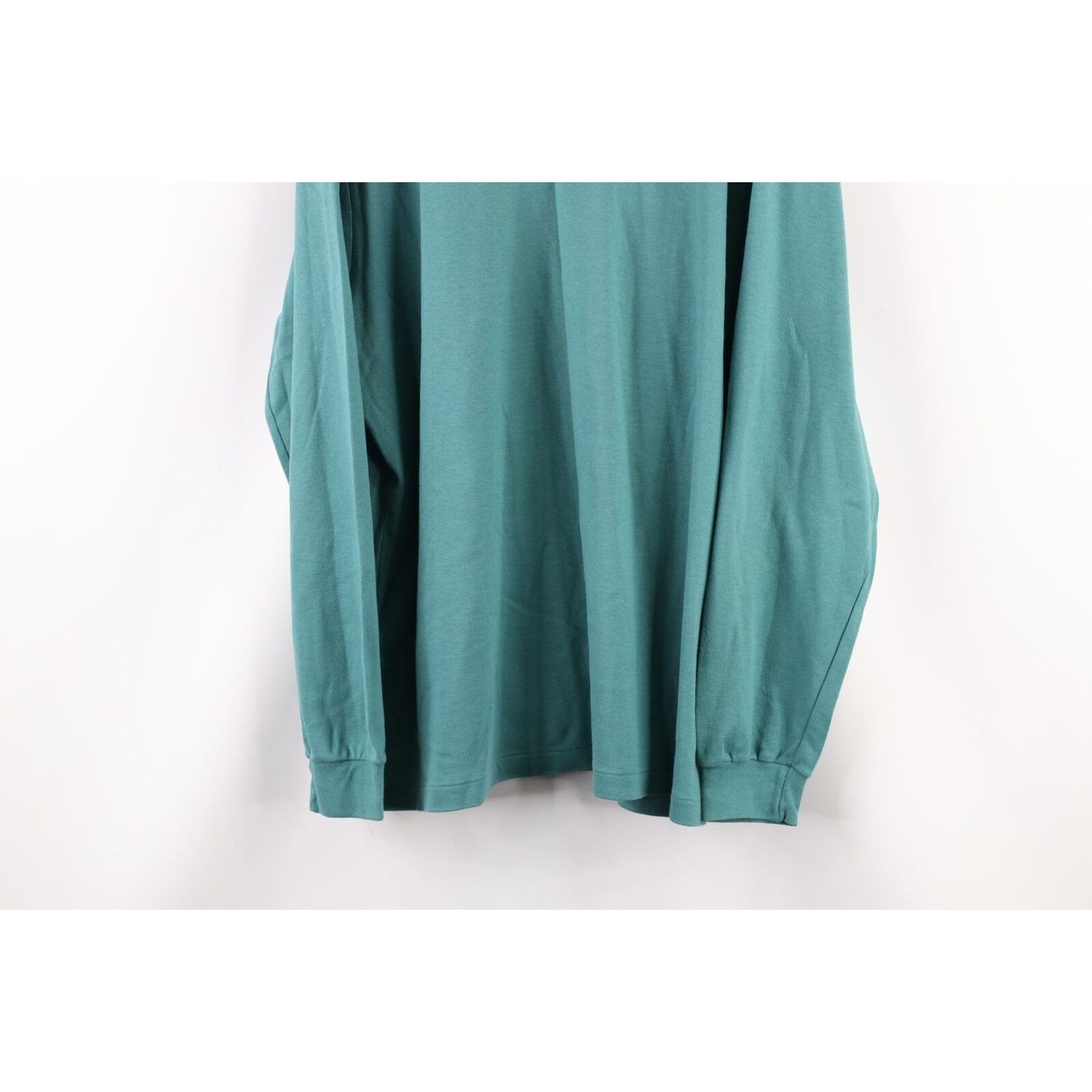 Vintage Vintage 90s Streetwear Faded Blank Turtleneck T-Shirt Size US XL / EU 56 / 4 - 3 Thumbnail