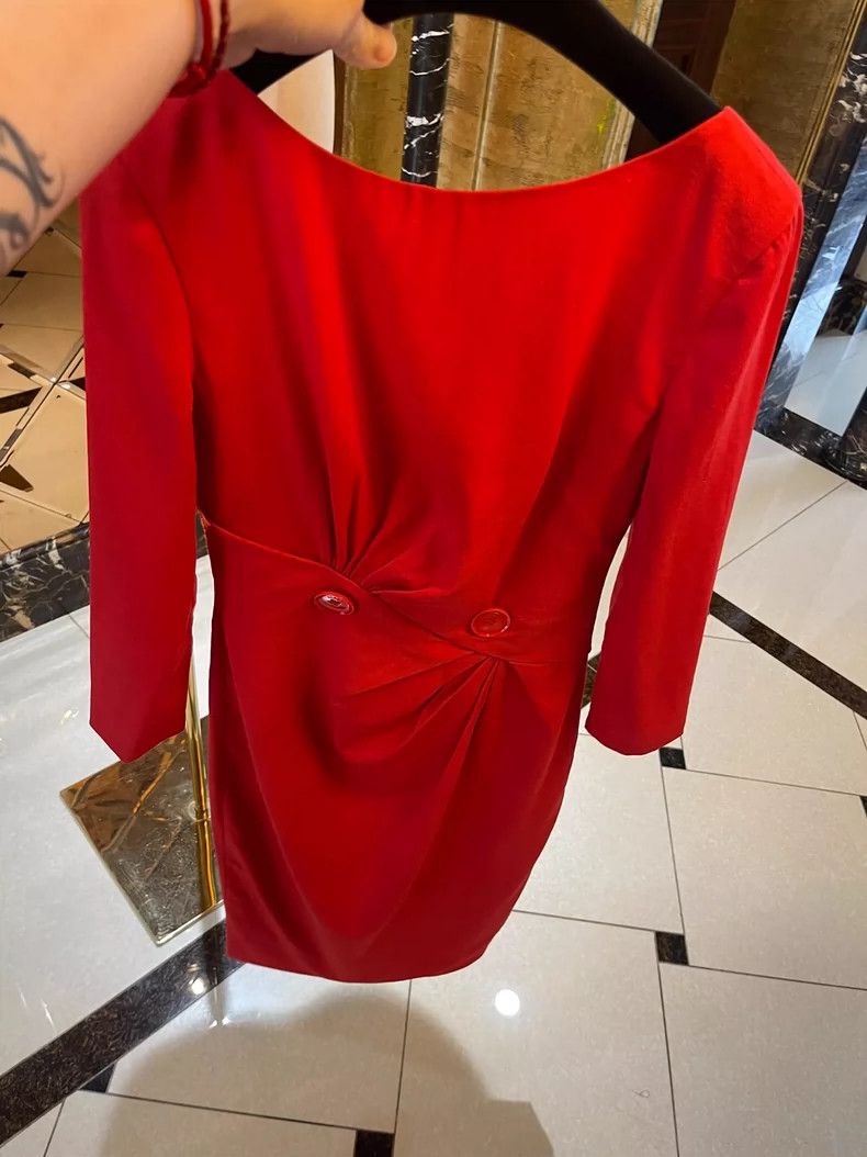 Versace Versace Marsh orange three-dimensional cut dress Size M / US 6-8 / IT 42-44 - 6 Thumbnail