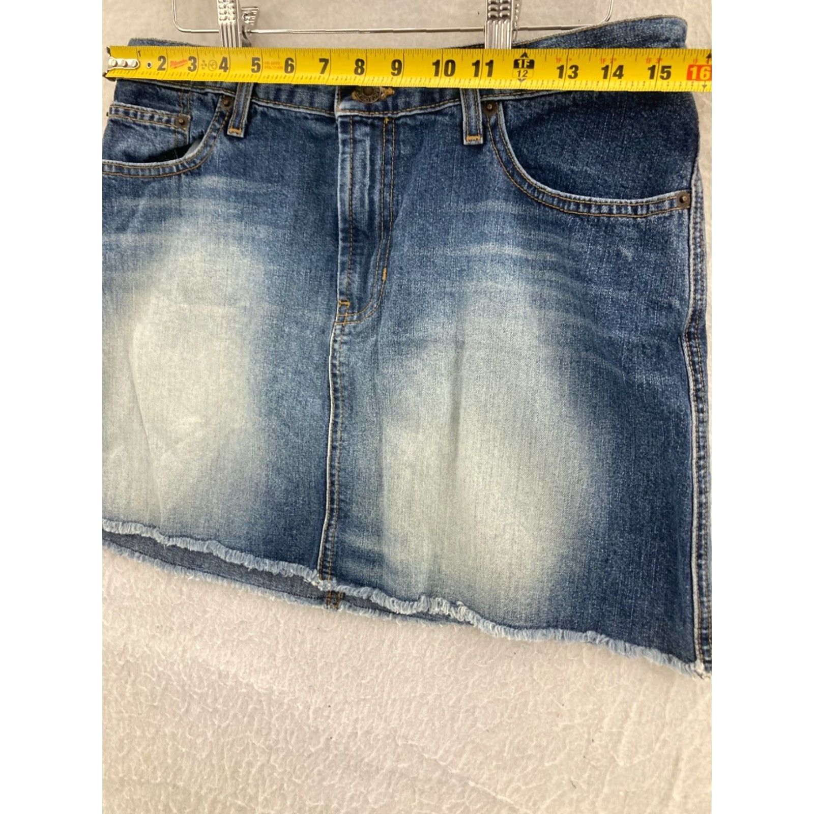 Abercrombie & Fitch Abercrombie & Fitch Denim Skirt Women 8 Knee Length Mini Blue USA Made Size 30" / US 8 / IT 44 - 2 Thumbnail