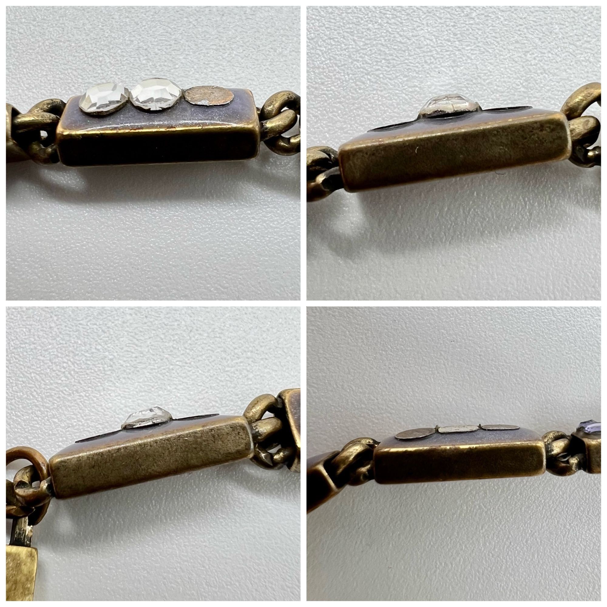 Designer VTG Anne Koplik Designs Art Deco Inspired Flat Back Rhinesto Size ONE SIZE - 10 Thumbnail