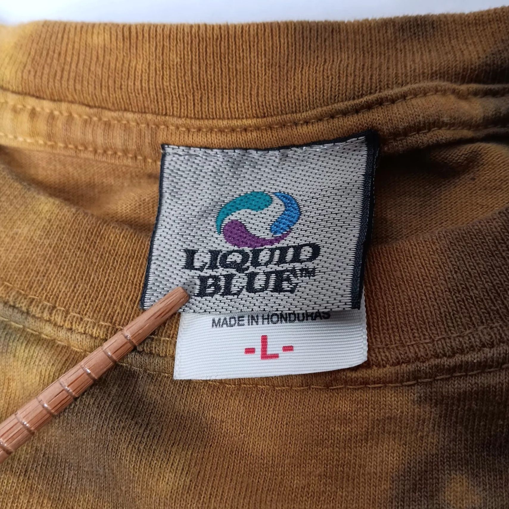 Liquid Blue VINTAGE Liquid Blue KISS Shirt Detroit Rock City Tie Dye Short Sleeve Crew Neck L Brown/Gold Mens Large Band T-Shirt Size US L / EU 52-54 / 3 - 6 Thumbnail