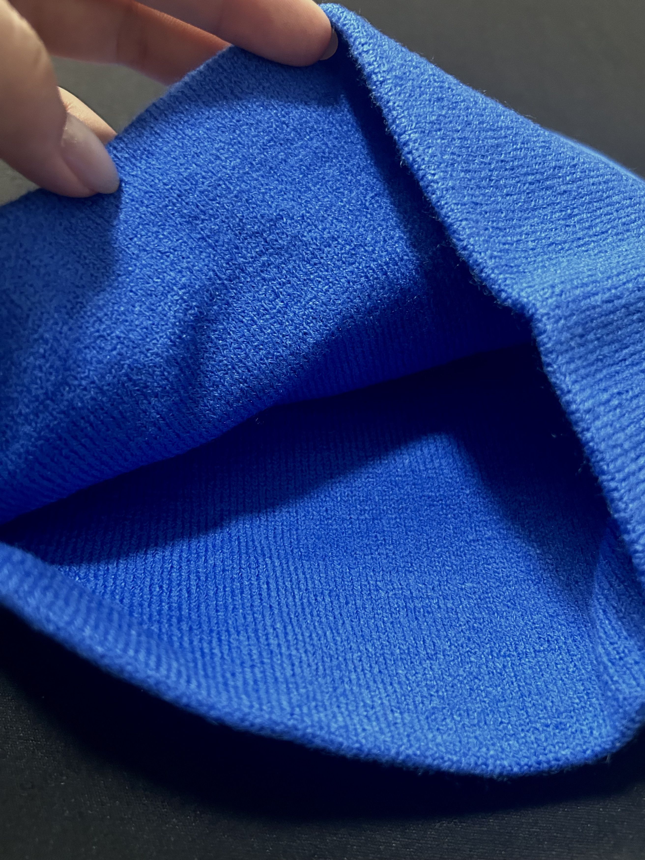 Japanese Brand Rare Woman Sensual Graphic No Cuff Beanie Skully Hat Blue OS Size ONE SIZE - 3 Thumbnail