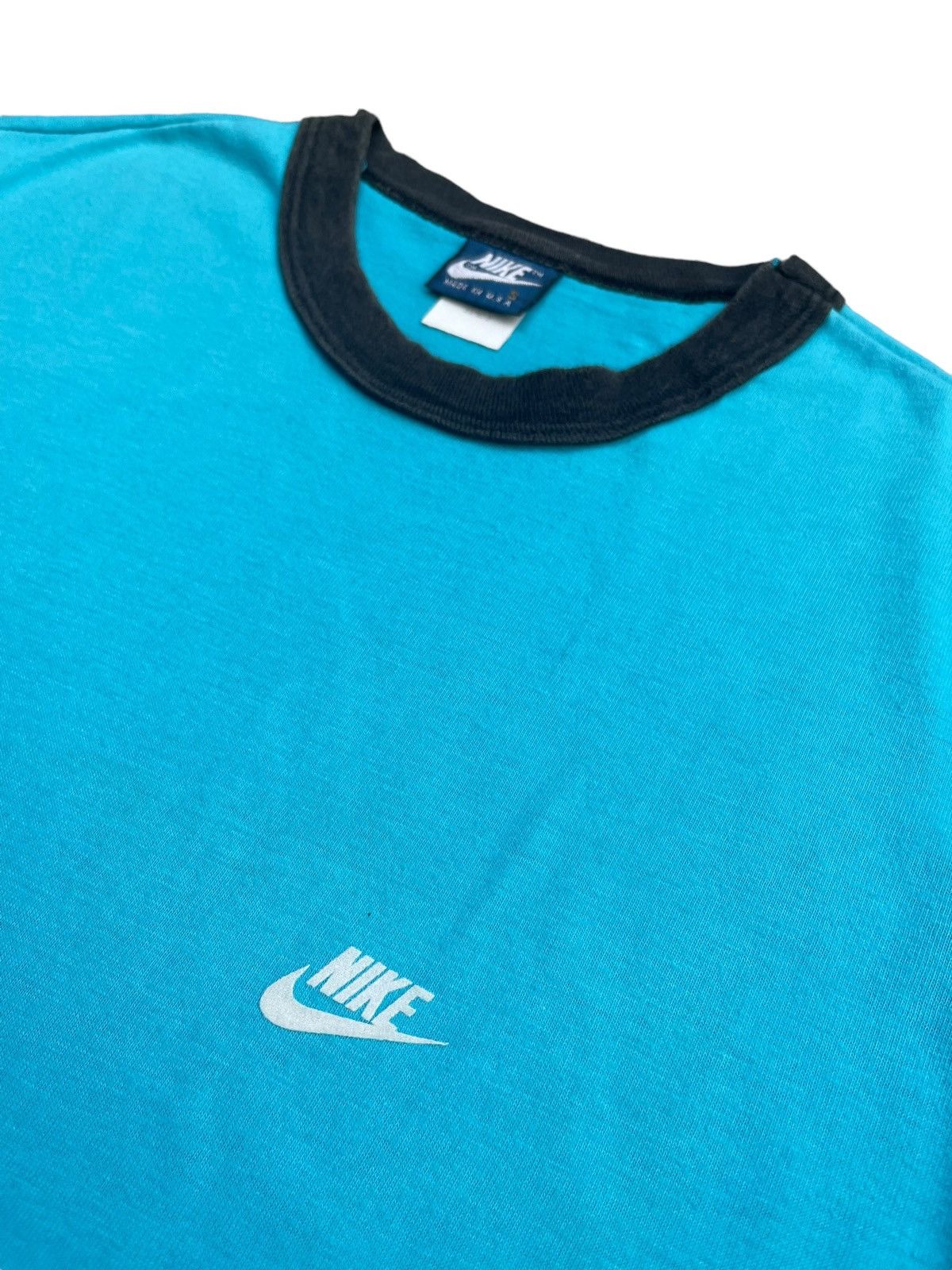 Nike Vintage Nike Blue Tag Ringger Tshirt Size US S / EU 44-46 / 1 - 3 Thumbnail
