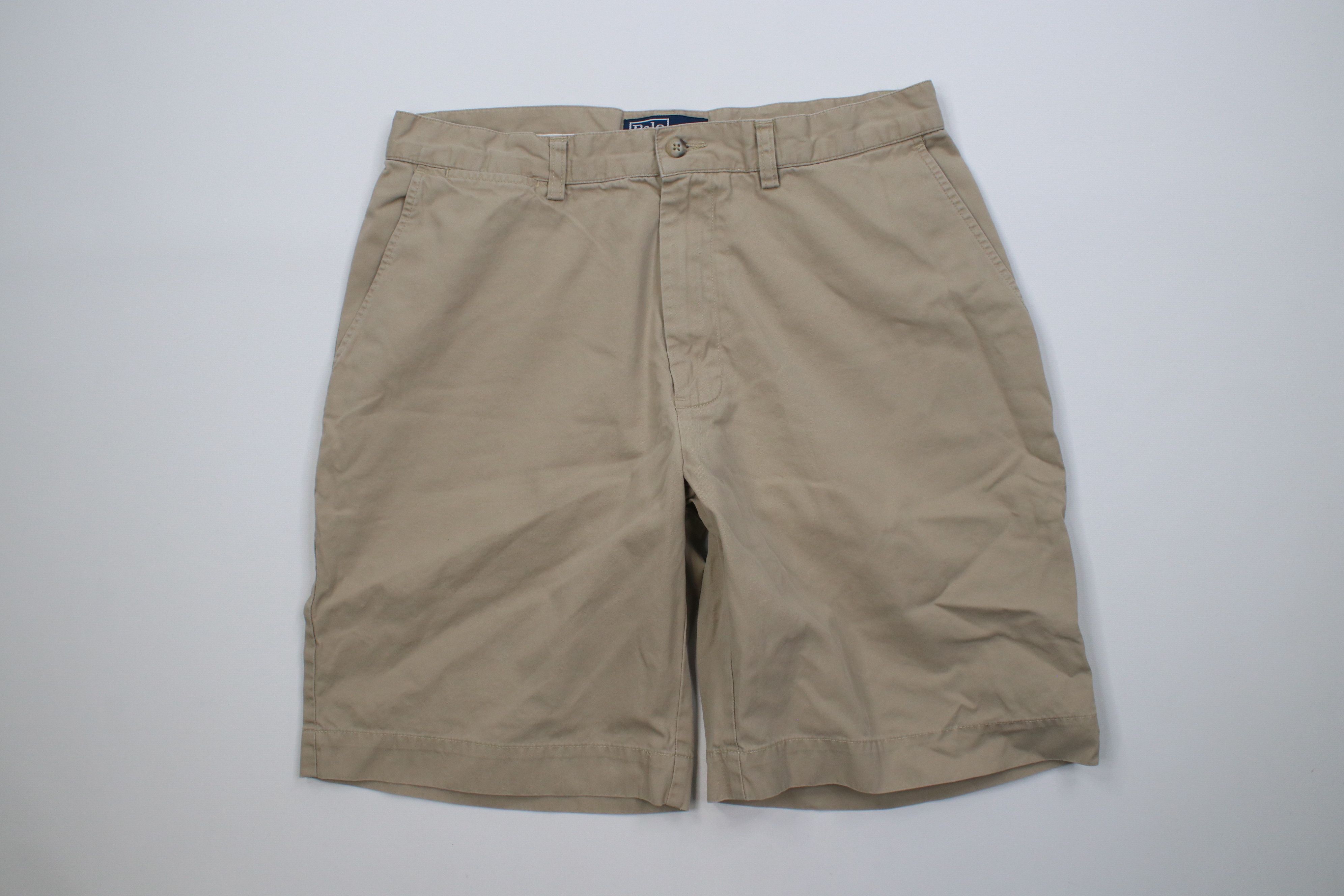 Polo Ralph Lauren Vintage 90s Ralph Lauren Chino Golf Shorts Cotton Khaki Size US 32 / EU 48 - 1 Thumbnail