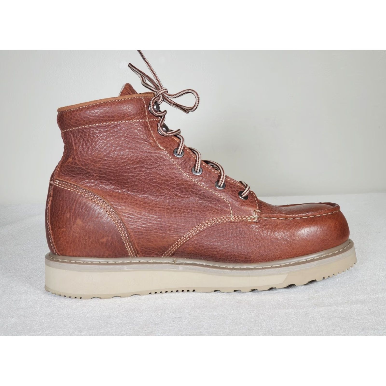 Timberland Timberland PRO Barstow 6" Moc Soft-Toe Wedge Work Boots Brown Leather Men's US 11 M Size US 11 / EU 44 - 4 Thumbnail