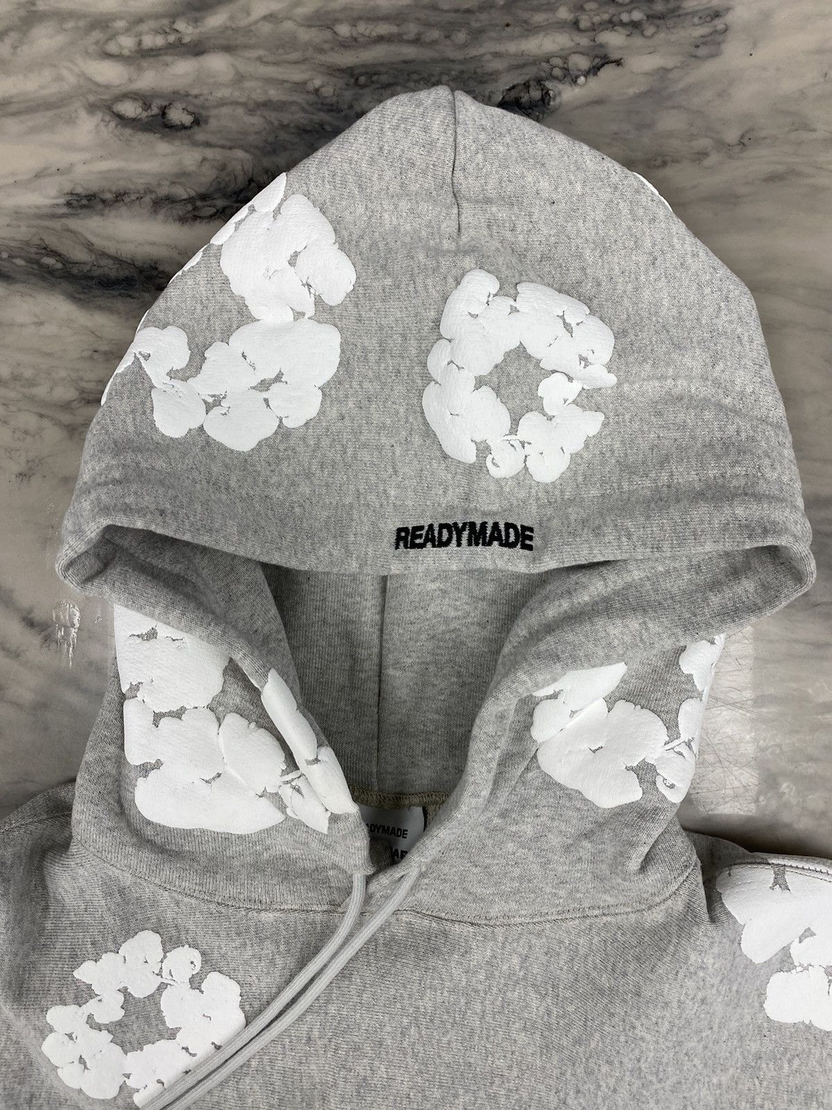 DENIM TEARS × READYMADE Readymade x Denim Tears cotton wreath hoodie grey  small | Grailed