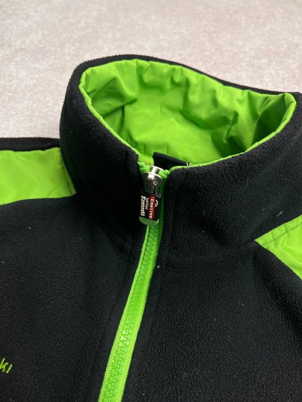 Vintage Vintage Kawasaki Racing Moto Fleece Sherpa Jacket S Size US S / EU 44-46 / 1 - 9 Thumbnail