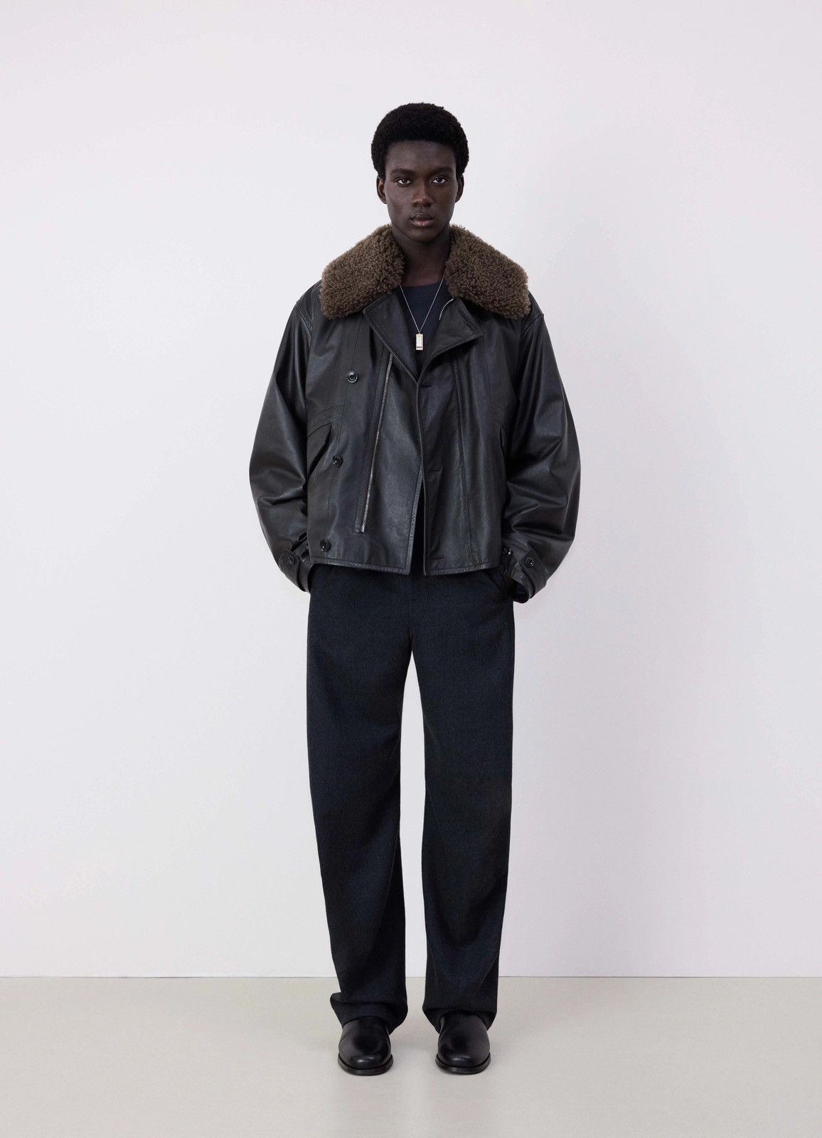 Lemaire Lemaire FW24 Quilted Leather Shearling Blouson Size US M / EU 48-50 / 2 - 11 Thumbnail