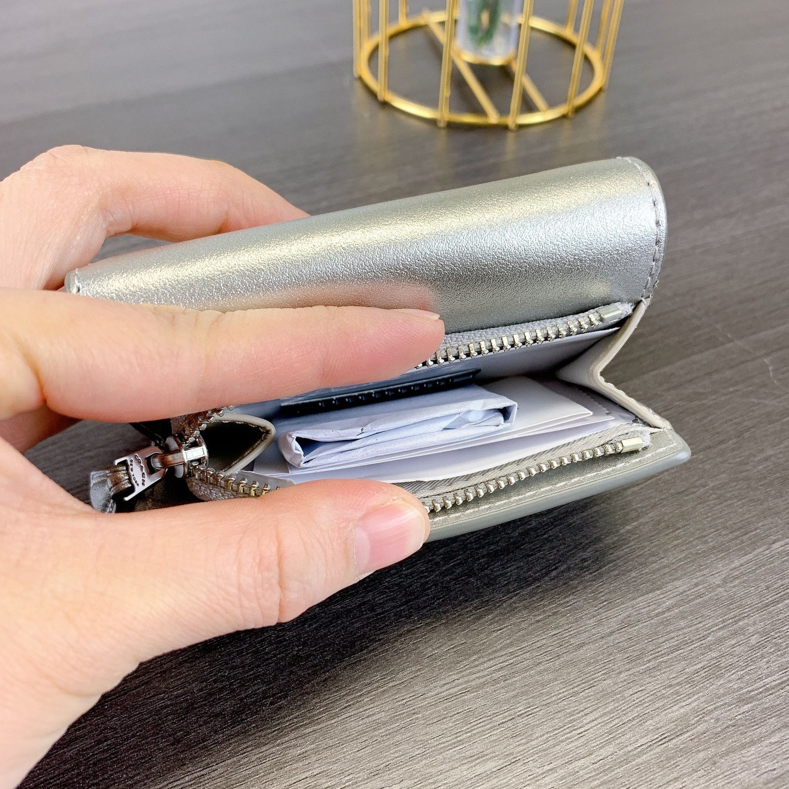 Coach Coach CW805 Micro Wallet IN LIGHT SILVER Size ONE SIZE - 4 Thumbnail