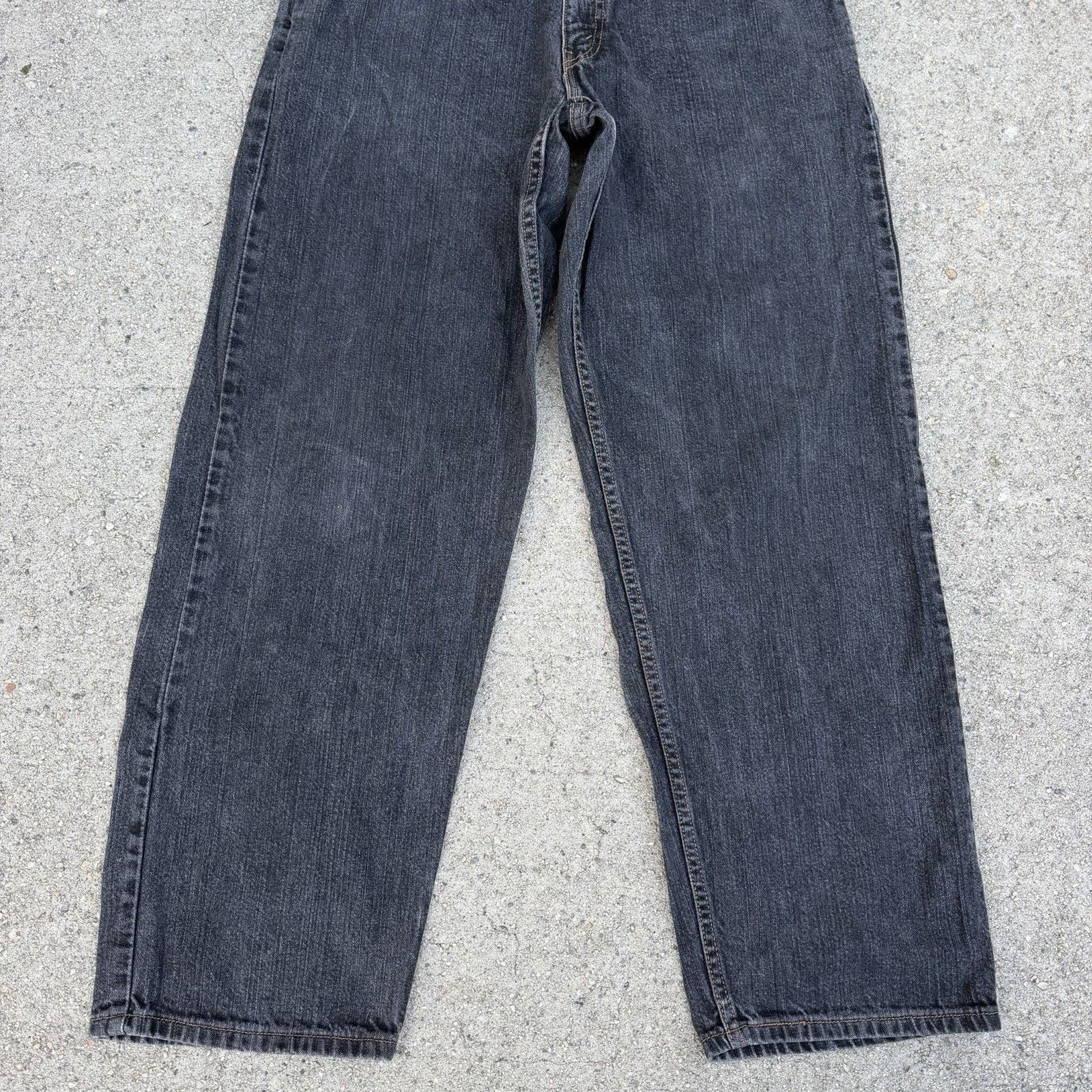 Levi's × Vintage Vintage Y2K Levi’s Silvertab Black Baggy Denim Jeans 34x32 Size US 34 / EU 50 - 3 Thumbnail