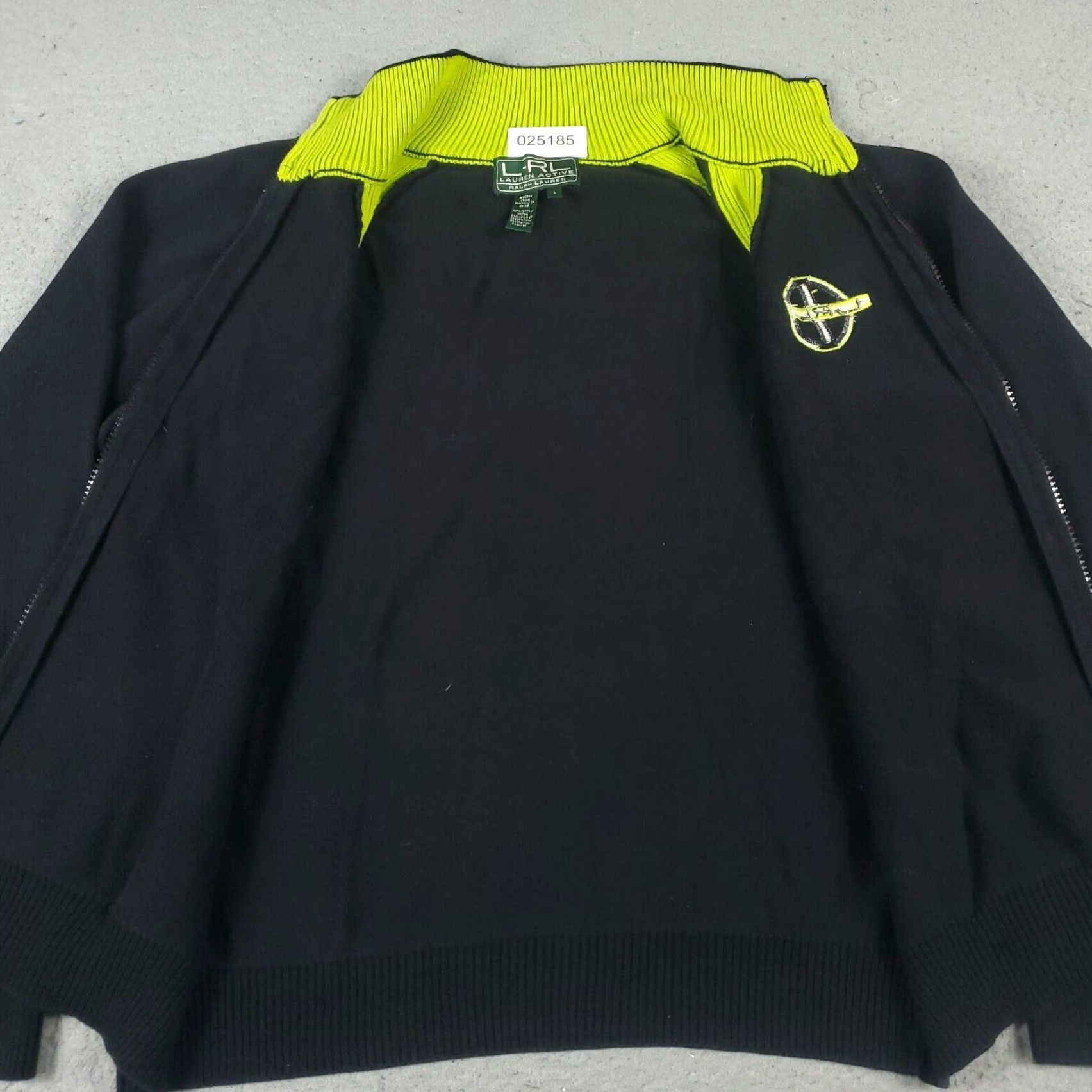 Ralph Lauren Lauren Ralph Lauren Sweater Full Zip Womens Large Black Solid Knit Mock Neck Long Sleeve Size L / US 10 / IT 46 - 6 Thumbnail
