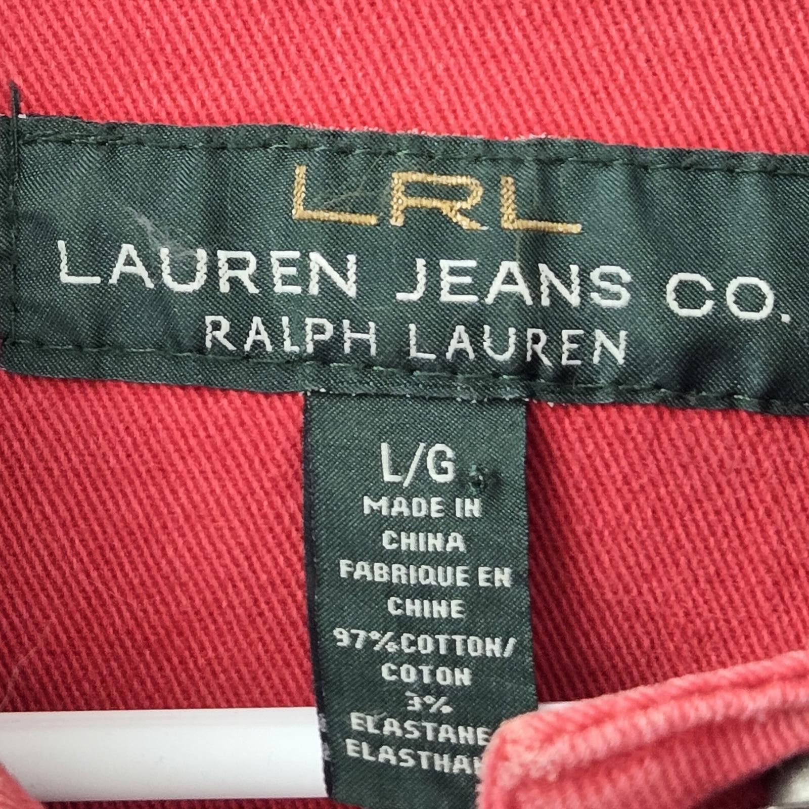 Polo Ralph Lauren Ralph Lauren Denim Jacket Red Vintage Size L Womens Size L / US 10 / IT 46 - 4 Thumbnail