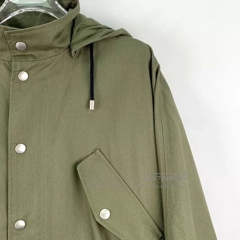 Dior Dior Army green cotton hooded single-breasted drawstring w Size XS / US 0-2 / IT 36-38 - 3 Thumbnail