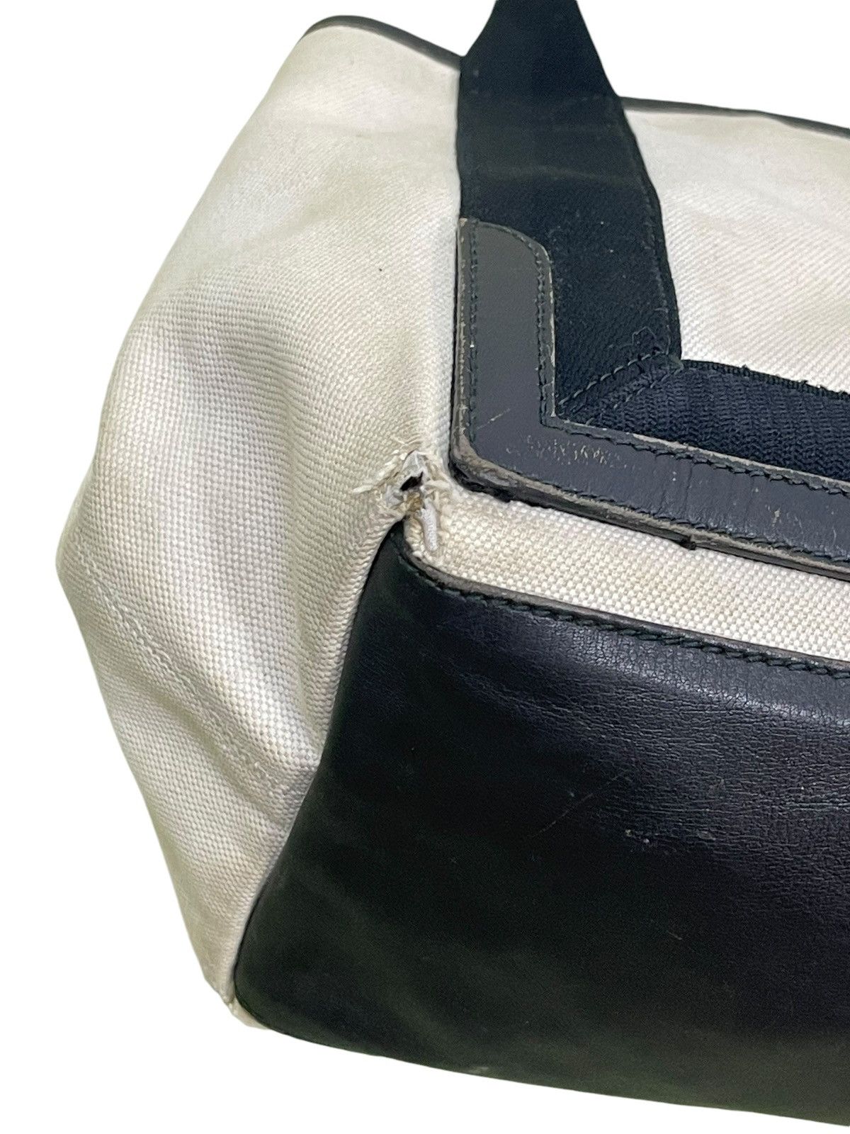 Balenciaga Balenciaga Paris Cotton Canvas Leather Tote Bag 9🟩 Size ONE SIZE - 13 Thumbnail