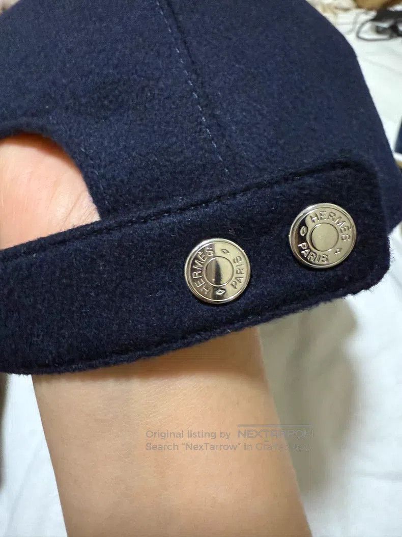 Hermes Hermes size 59 100% Cashmere Hat, Baseball Cap, Visor Cap, Size ONE SIZE - 4 Thumbnail
