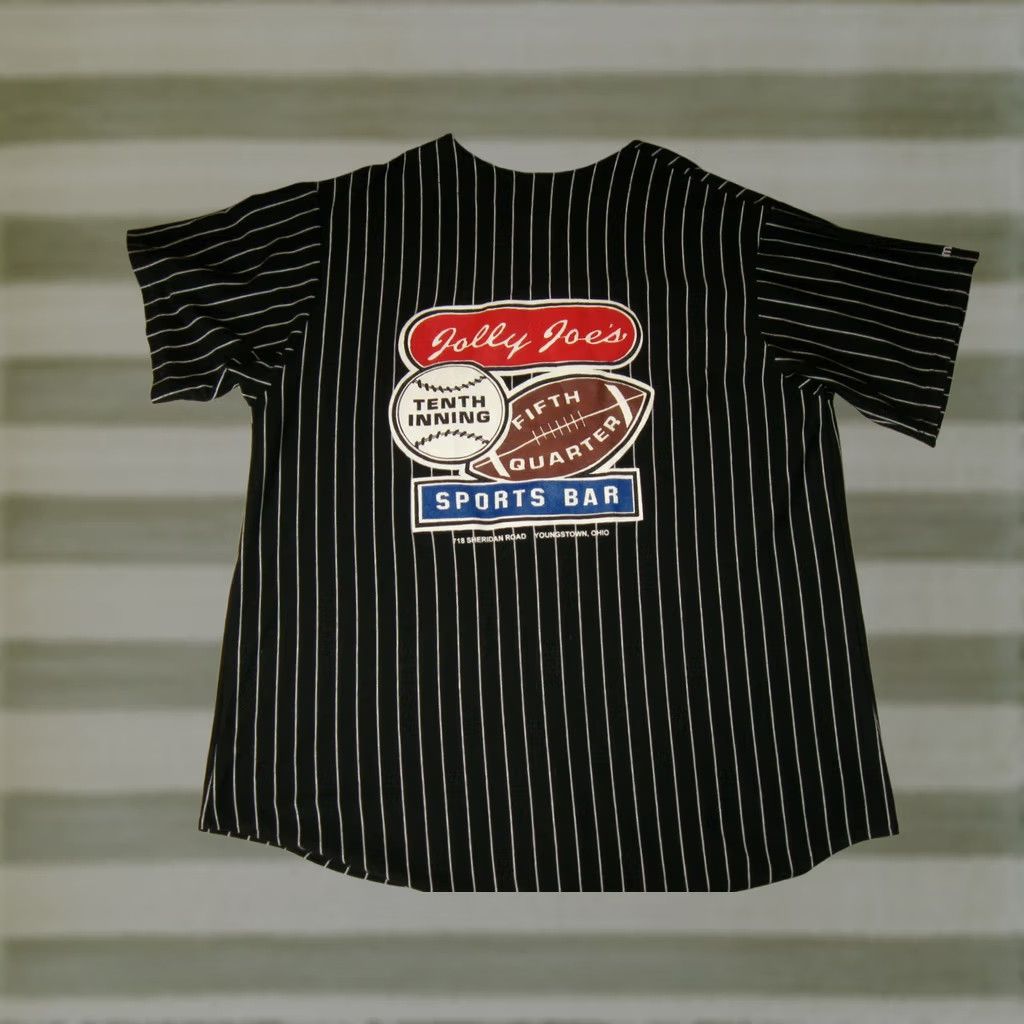 Vintage VINTAGE Majestic Jersey Shirt Sports 2XL Men Black Baseball Jolly Ohio 90s Boys Mens Size US XXL / EU 58 / 5 - 1 Thumbnail