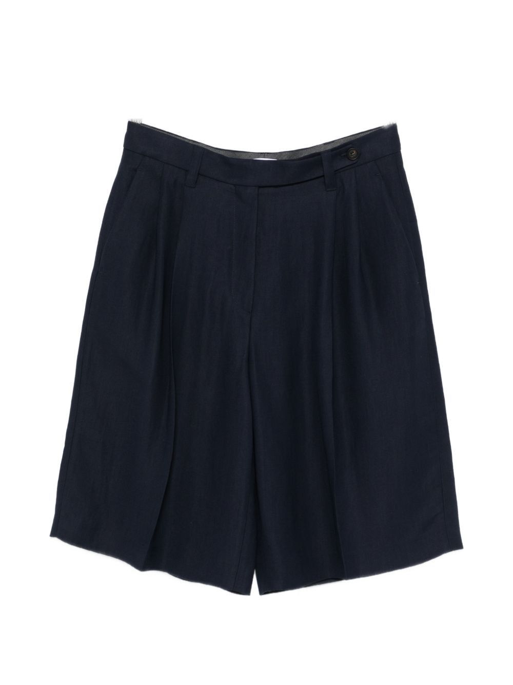 Brunello Cucinelli LINEN BLEND BERMUDA SHORTS Size 28" / US 6 / IT 42 - 1 Thumbnail