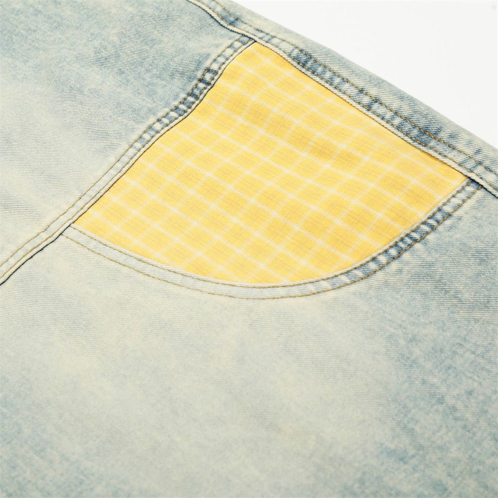 Jean American retro washed men's distressed scimitar jeans Size US 32 / EU 48 - 4 Thumbnail