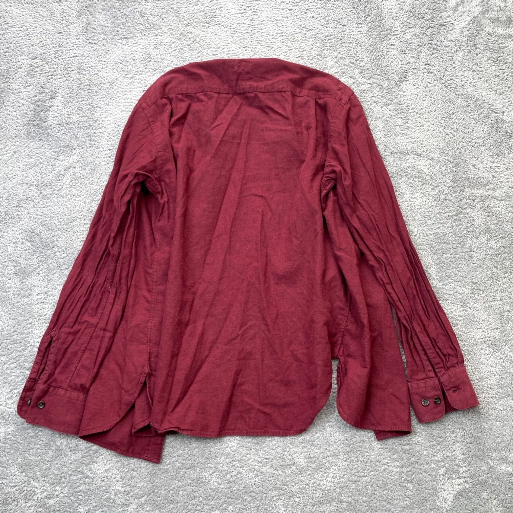 Uniqlo Uniqlo Red Flannel Cotton Button Up Shirt Mens Small Casual Wear Stand Collar Size US S / EU 44-46 / 1 - 2 Thumbnail