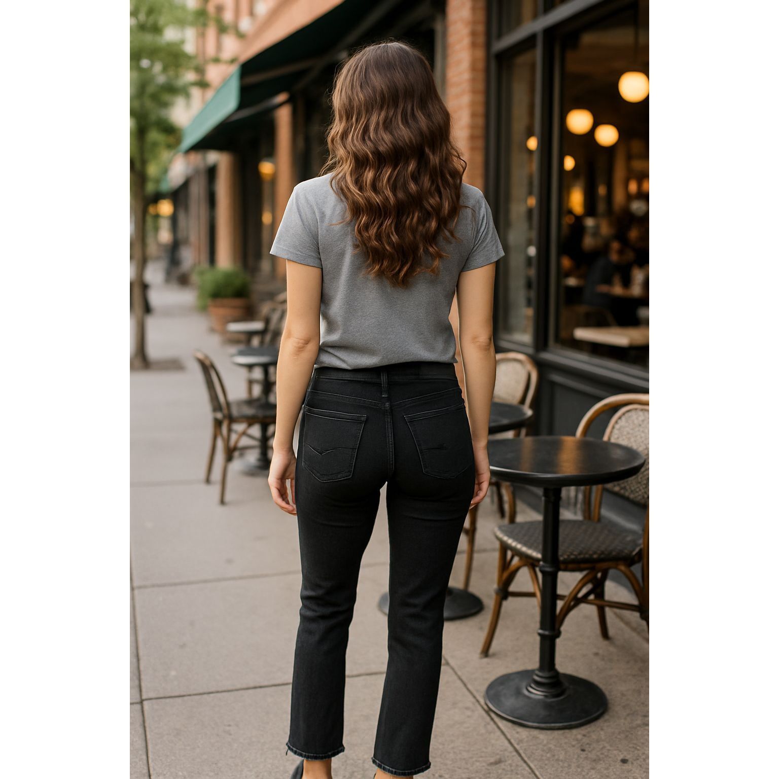 AG Adriano Goldschmied AG Adriano Goldschmied The Prima Ankle Cigarette Jeans Black Size 23" - 3 Thumbnail