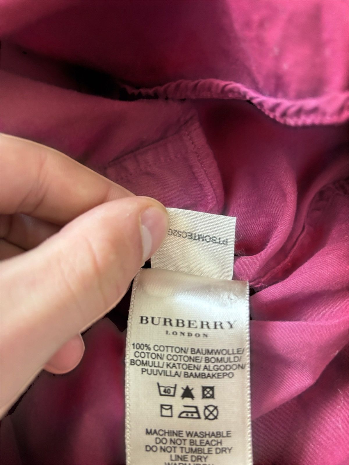 Burberry Burberry Red Button-Up Shirt Size US L / EU 52-54 / 3 - 6 Thumbnail