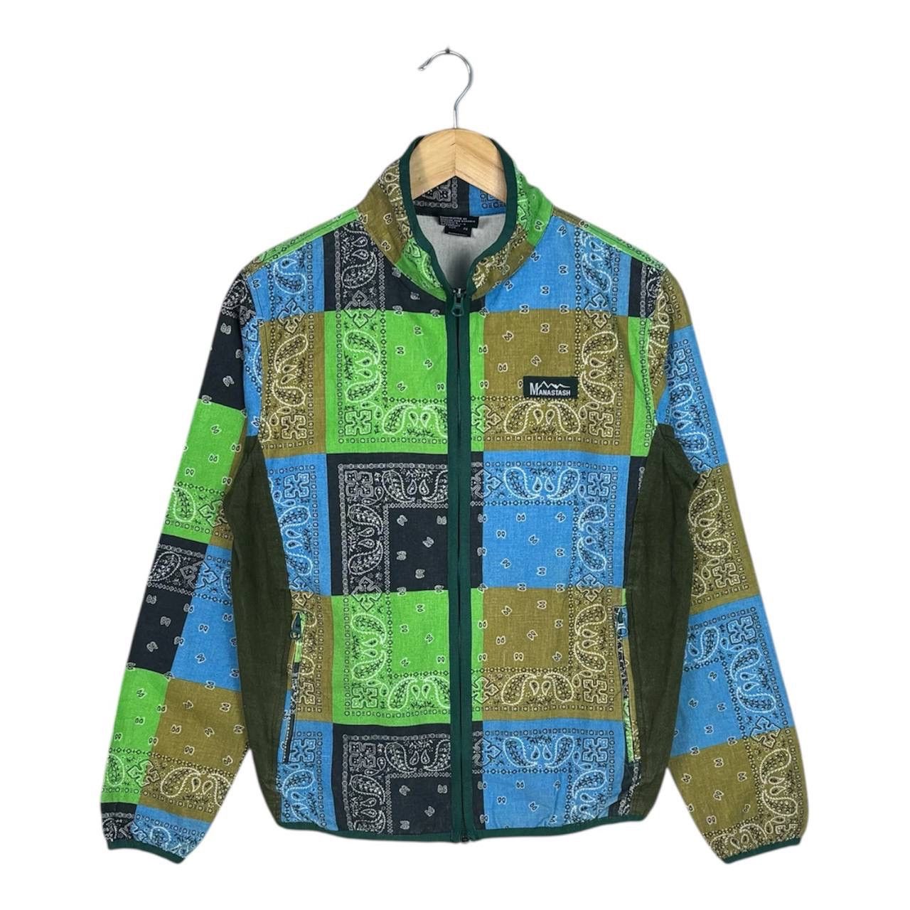 Manastash MANASTASH BANDANA PAISLEY JACKET GREEN Size US S / EU 44-46 / 1 - 2 Thumbnail