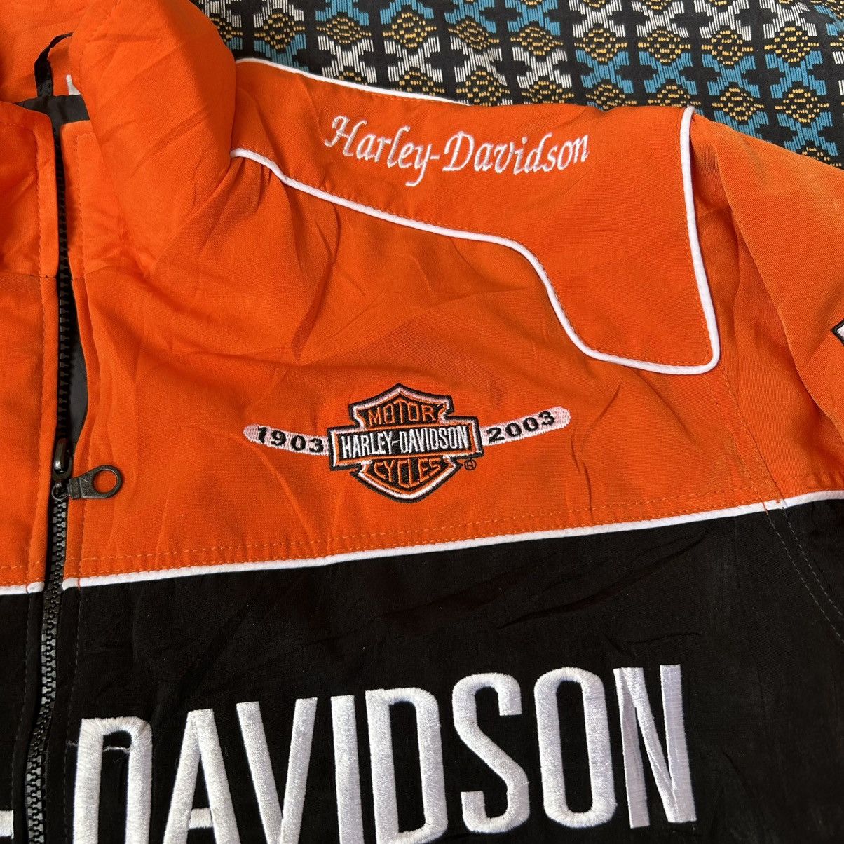 Harley Davidson Vintage 2003 100th Anniv. Harley Davidson Bomber Jacket Size US M / EU 48-50 / 2 - 6 Thumbnail