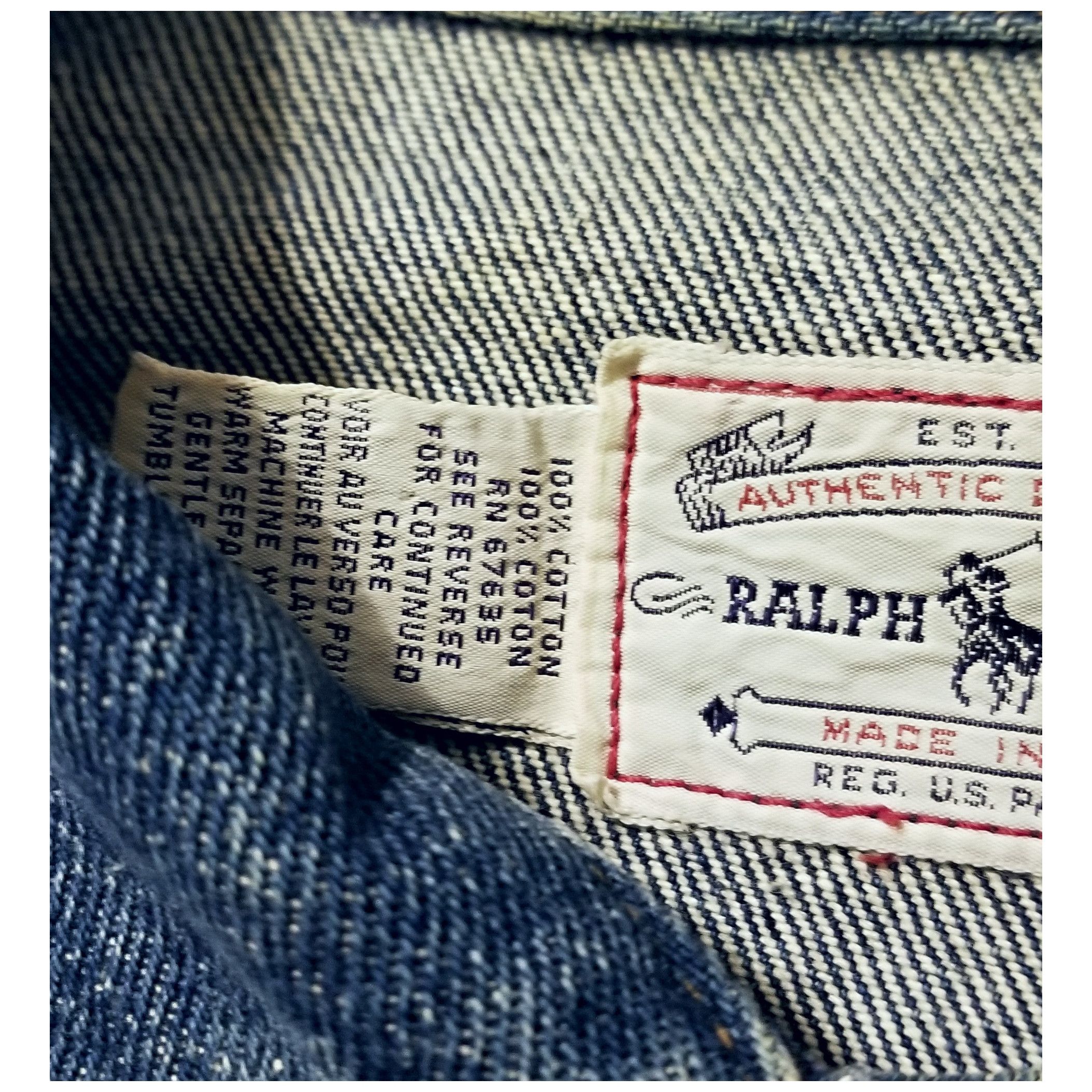 RRL Ralph Lauren VTG 80s POLO RALPH LAUREN DENIM JACKET- WOMEN'S SIZE LARGE Size L / US 10 / IT 46 - 9 Thumbnail