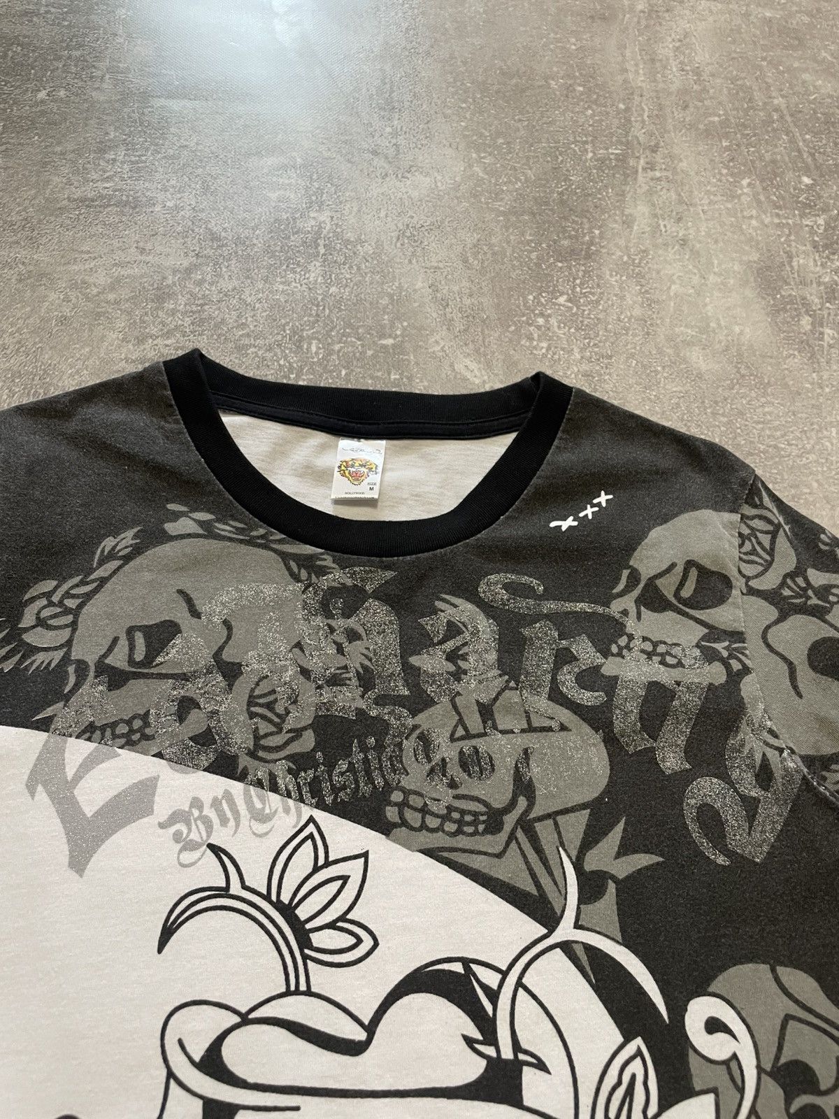 Christian Audigier × Ed Hardy Vintage Ed Hardy Skulls T-Shirt Y2K Size US M / EU 48-50 / 2 - 8 Thumbnail