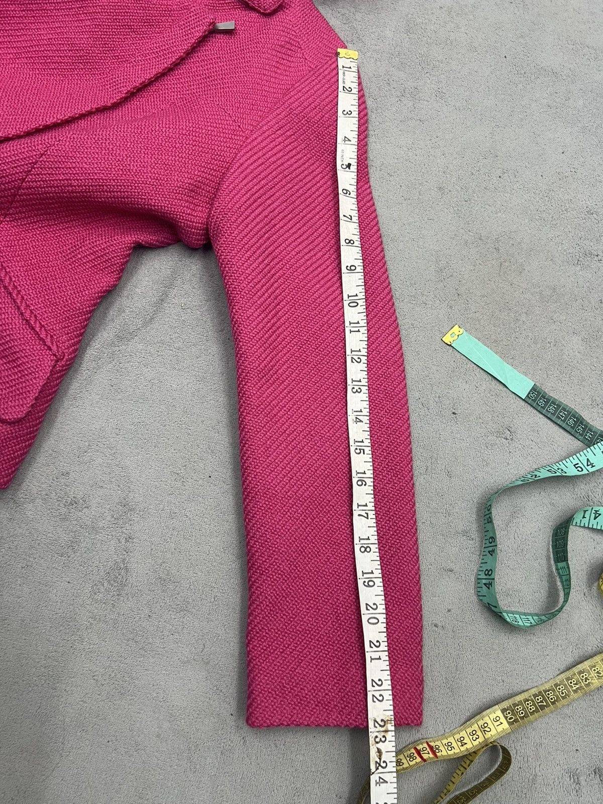 Karl Lagerfeld KARL LAGERFELD FUCHSIA TWEED JACKET Size S / US 4 / IT 40 - 16 Thumbnail