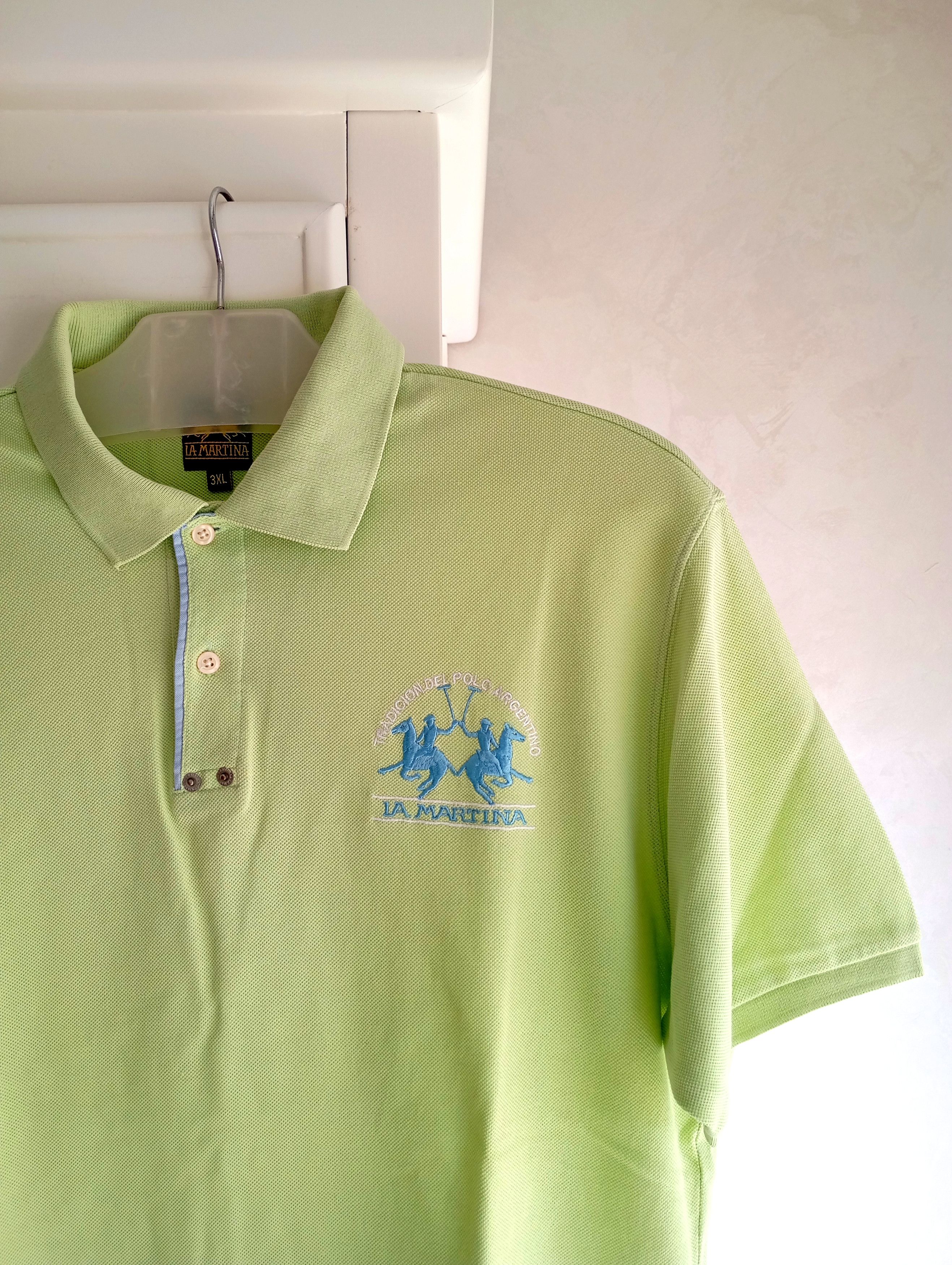La Martina × Polo Ralph Lauren × Vintage La Martina Polo T-Shirt Rare Retro Size US XL / EU 56 / 4 - 2 Thumbnail