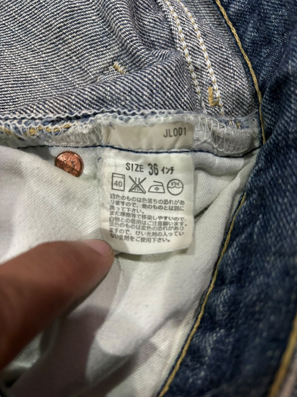 Levi's × Vintage Y2k Vintage Levi’s Japan Lot 533 Faded Straight Cut Jeans Size US 36 / EU 52 - 5 Thumbnail