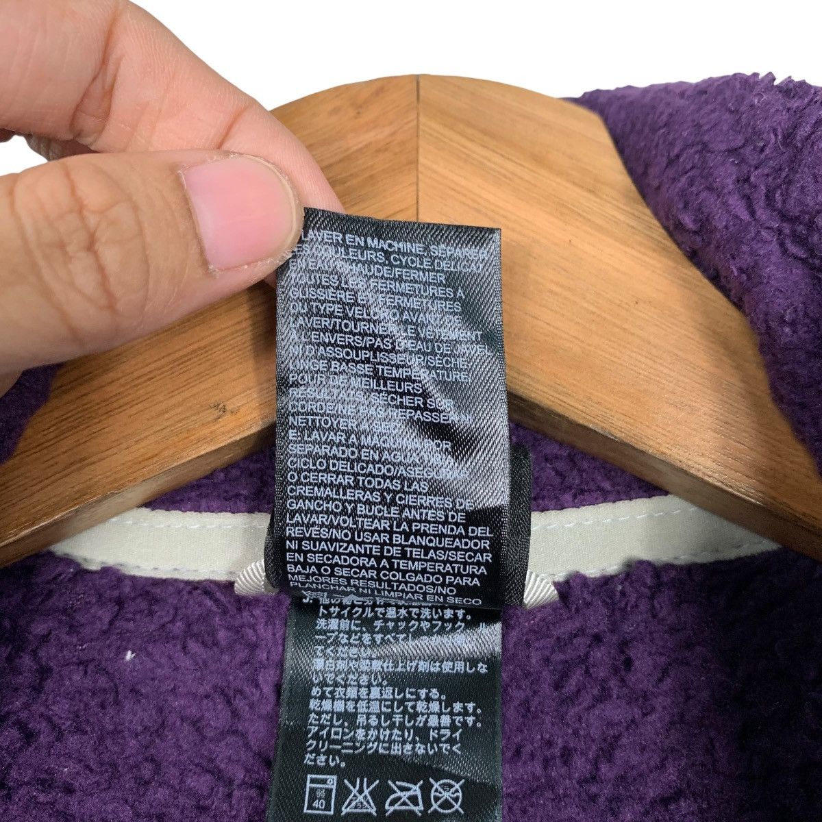 The North Face THE NORTH FACE Embroidery Logo Purple Fleece #1850-C80 Size S / US 4 / IT 40 - 19 Thumbnail