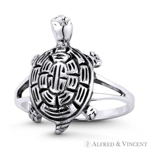 Other Turtle Spirit Animal Charm Boho Ring in 925 Sterling Silver Size ONE SIZE - 1 Preview