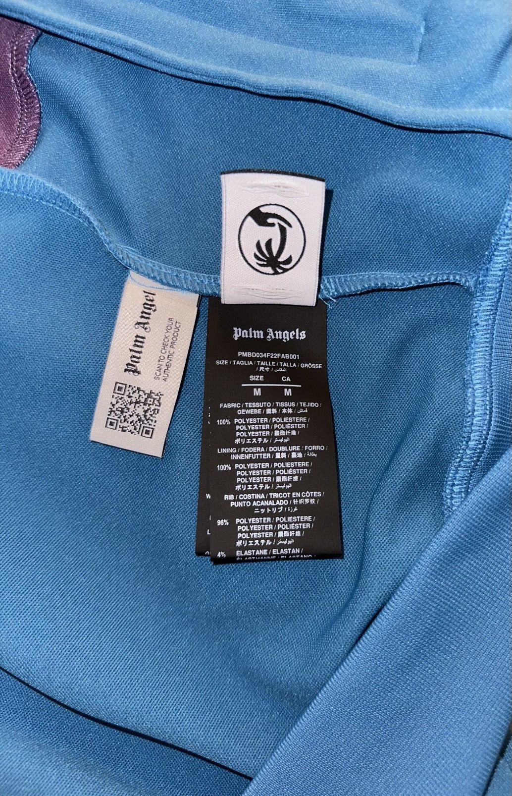 Palm Angels Palm Angels Colorblock Track Jacket Teal / Purple - Size M Size US M / EU 48-50 / 2 - 8 Thumbnail