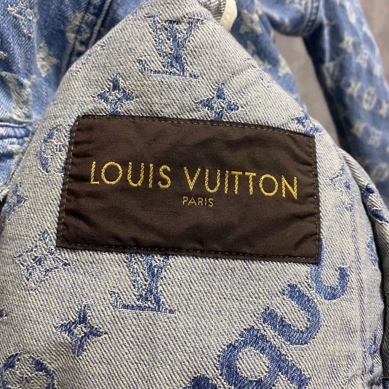 Louis Vuitton Louis Vuitton Blue two-pocket denim jacket Size US L / EU 52-54 / 3 - 3 Thumbnail