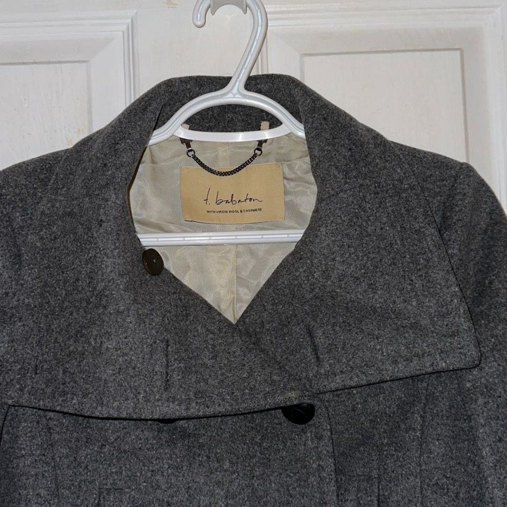 Aritzia Aritzia Dark Grey Coat Wool Cashmere Women's Size XS Size XS / US 0-2 / IT 36-38 - 9 Thumbnail