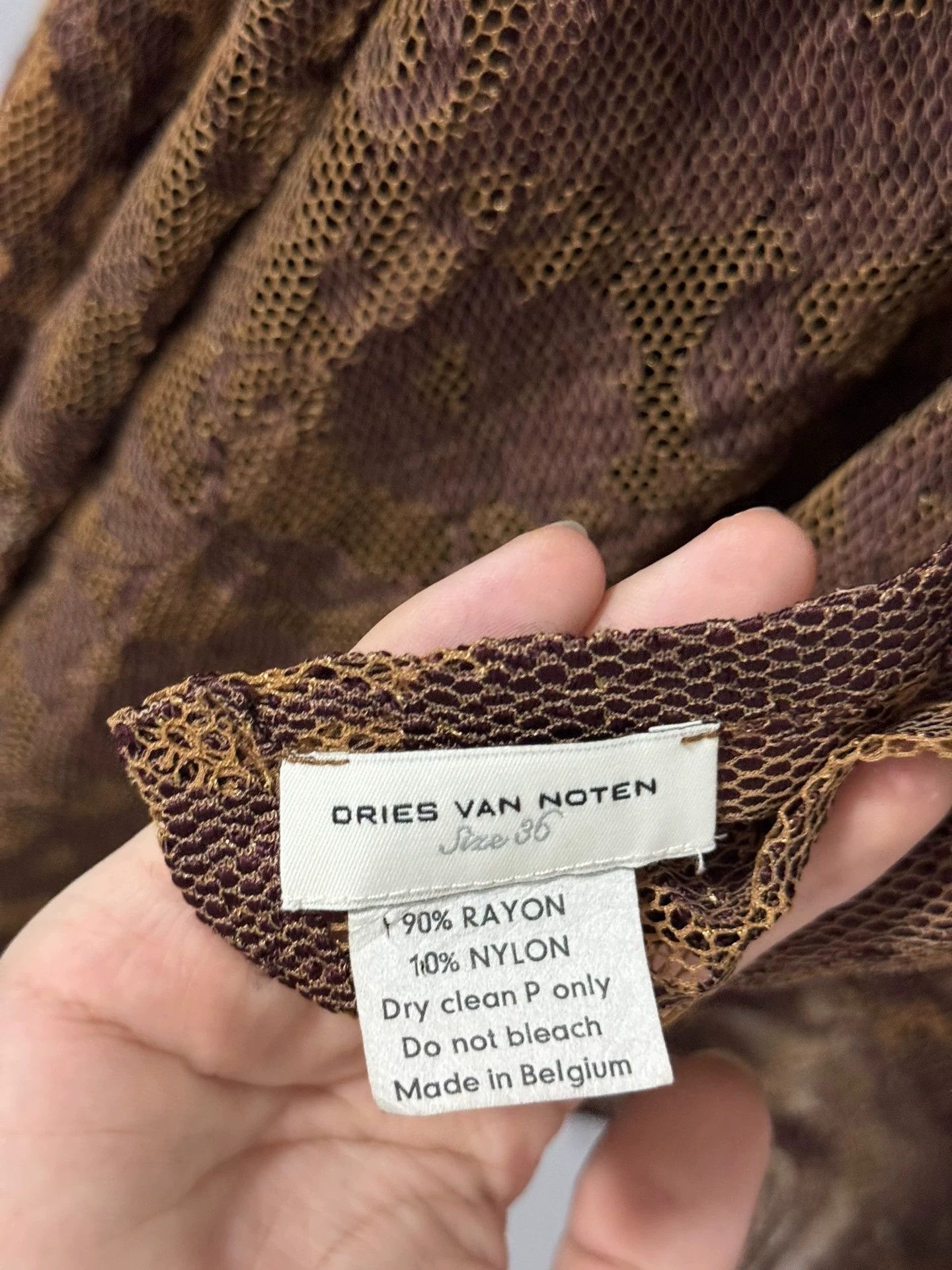 Dries Van Noten Dries Van Notan Rose Lace Cape Size US S / EU 44-46 / 1 - 5 Thumbnail