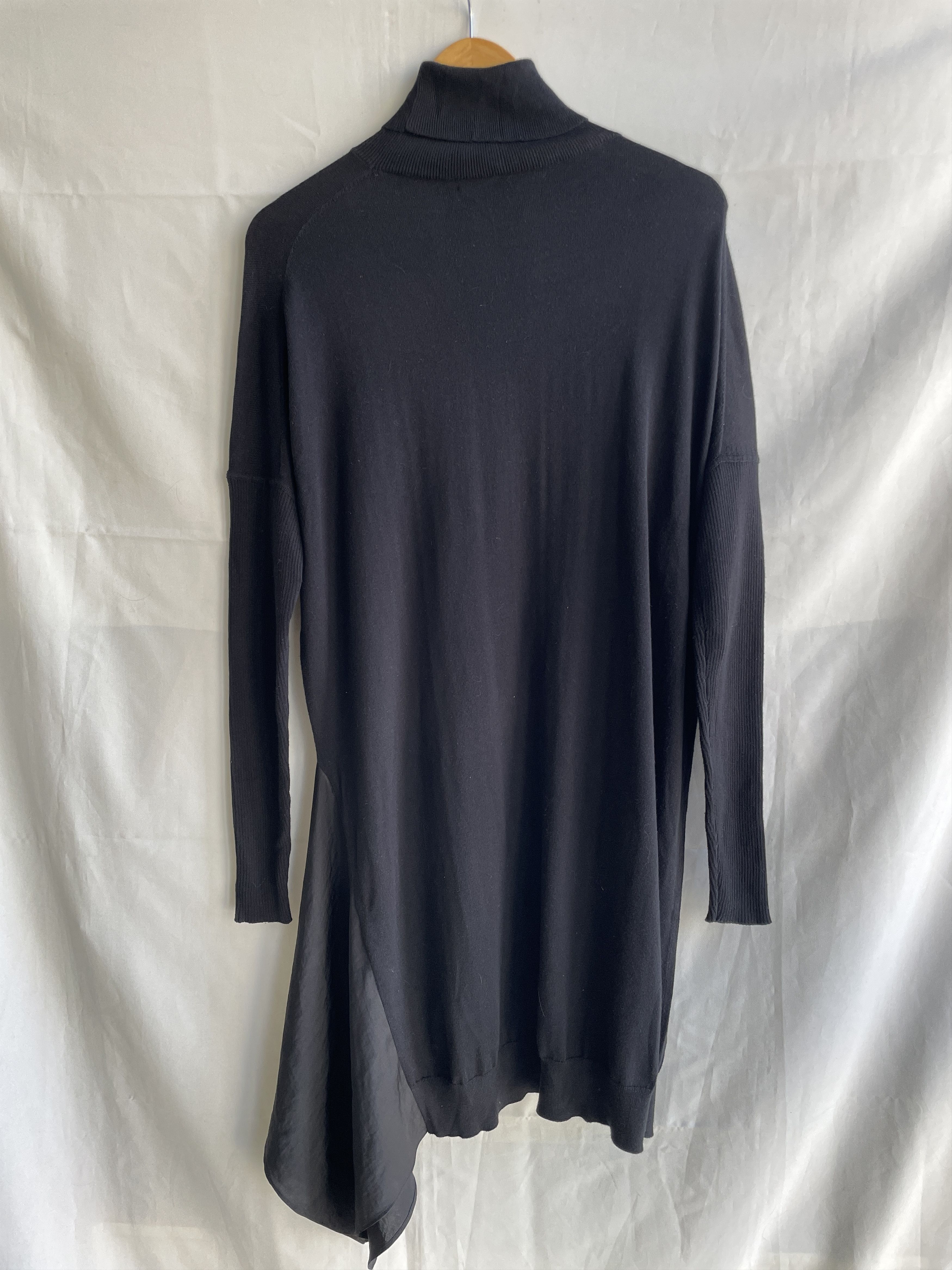 Allsaints Allsaints Roll Neck Knitted Wool Asymmetric Panel Dress Size M / US 6-8 / IT 42-44 - 2 Thumbnail