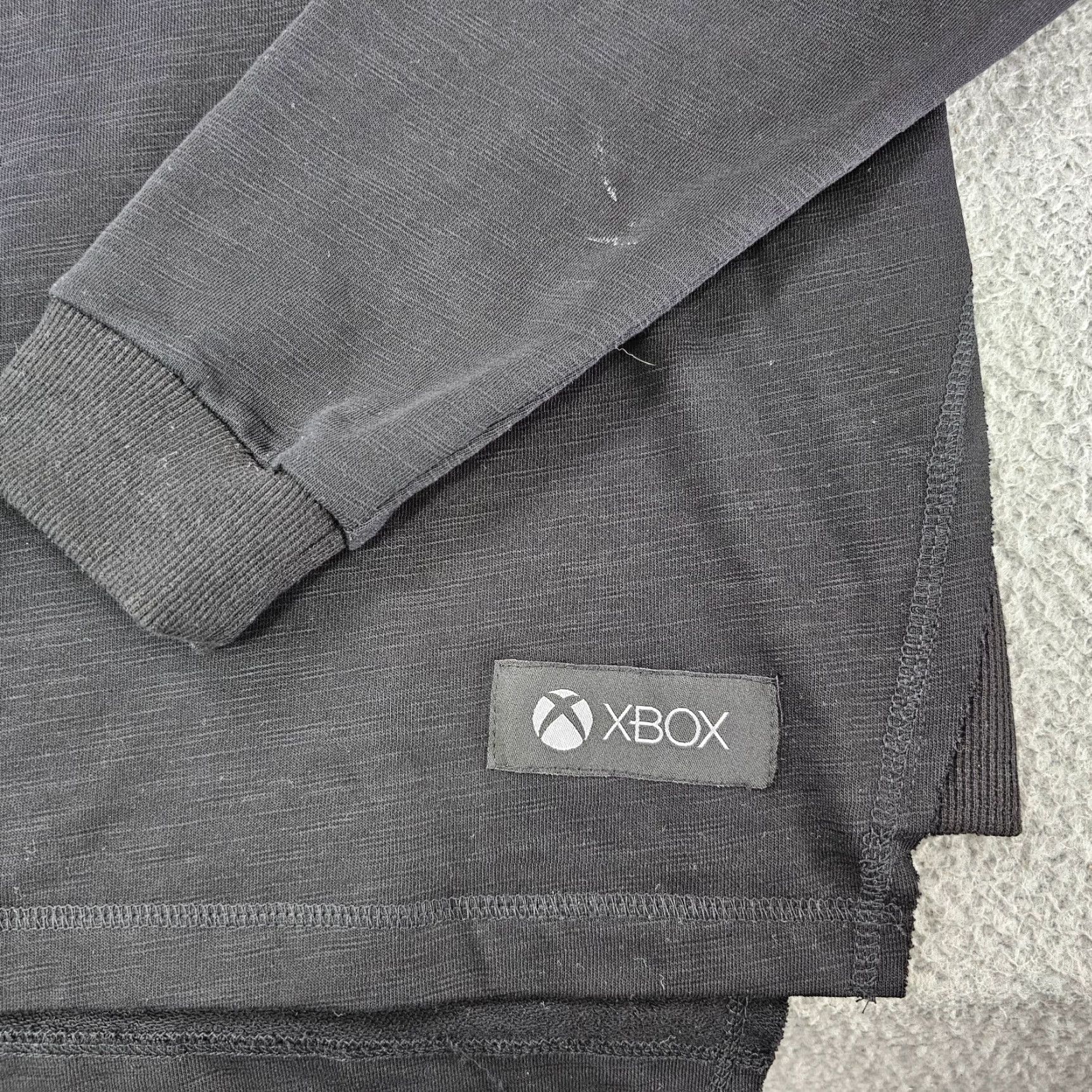 Vintage Xbox Meta Sweater Mens Medium Black Knit Hoodie Heavyweight Cotton Pullover Size US M / EU 48-50 / 2 - 4 Thumbnail