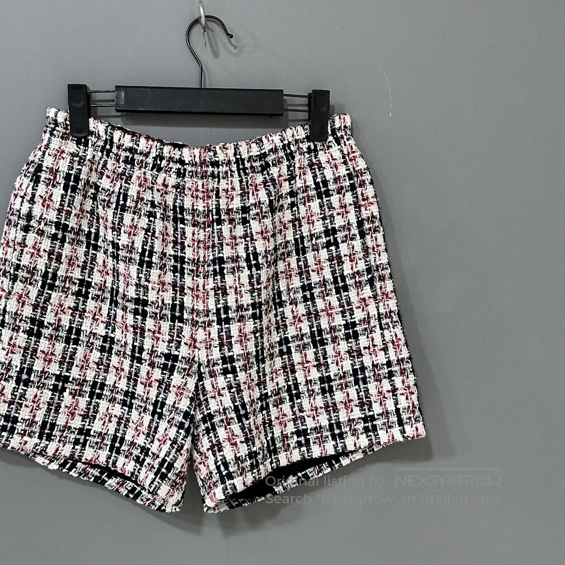 Chanel Gucci Woven Plaid Shorts. Size 41" - 2 Thumbnail