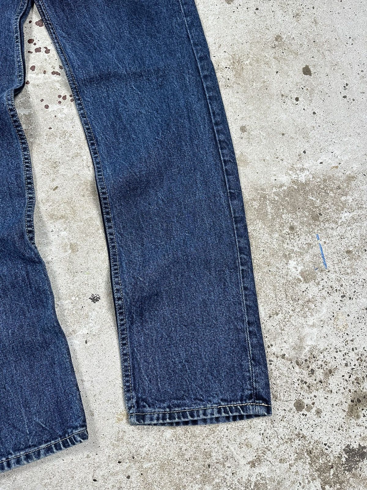 Levi's × Vintage Vintage 90s Levi’s 501 Washed Navy Denim Pants Jeans Size US 30 / EU 46 - 4 Thumbnail