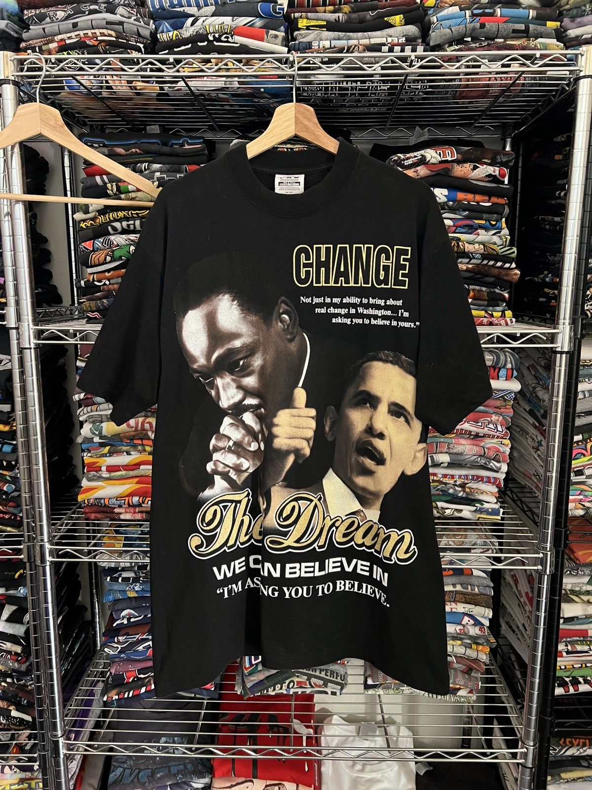 President's 2000s Obama MLK Change The Dream History Tee Size US XL / EU 56 / 4 - 1 Thumbnail