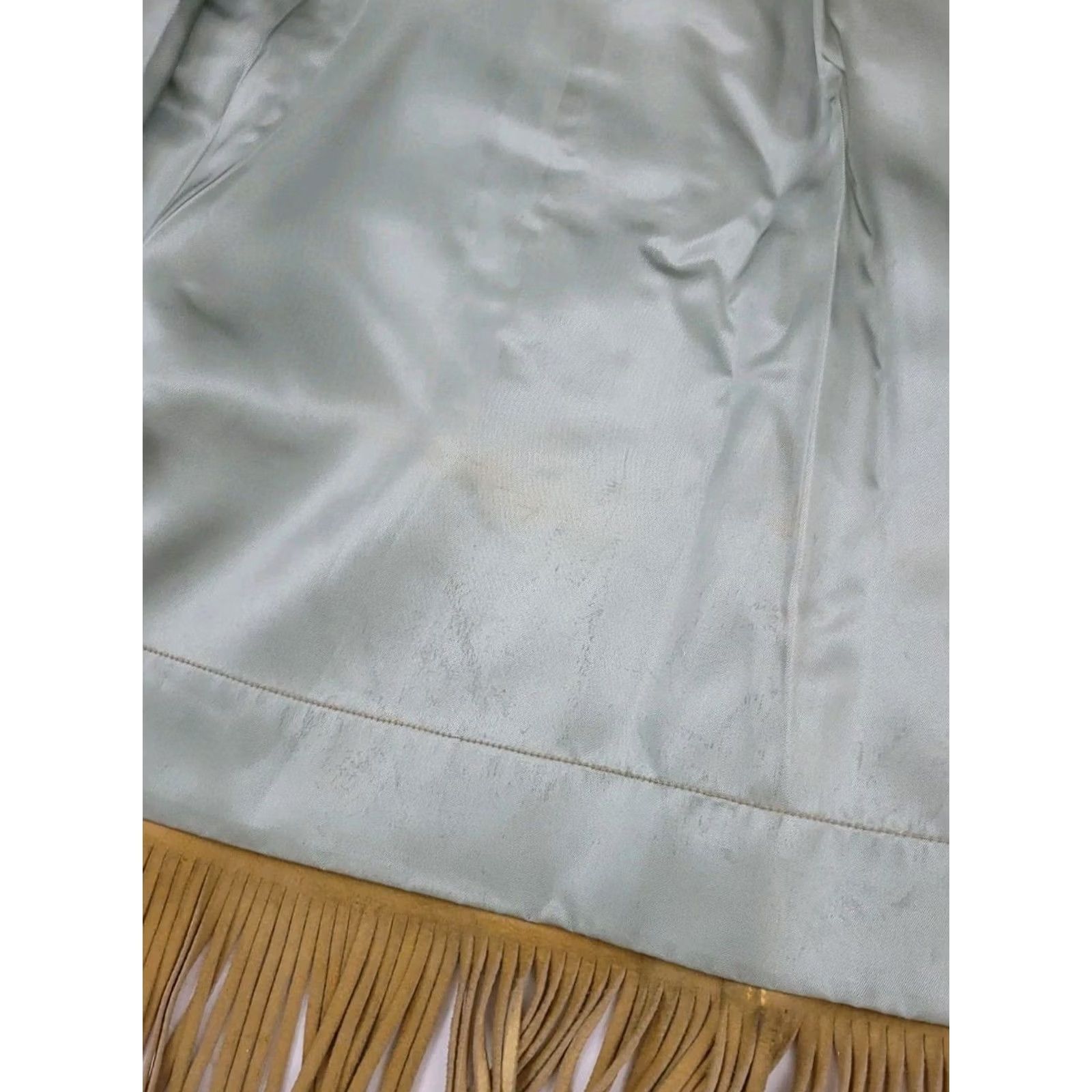 Skin Vintage 50s 60s Deer Skin Leather Fringe Jacket - Unique Western Ladies Size M / US 6-8 / IT 42-44 - 6 Thumbnail