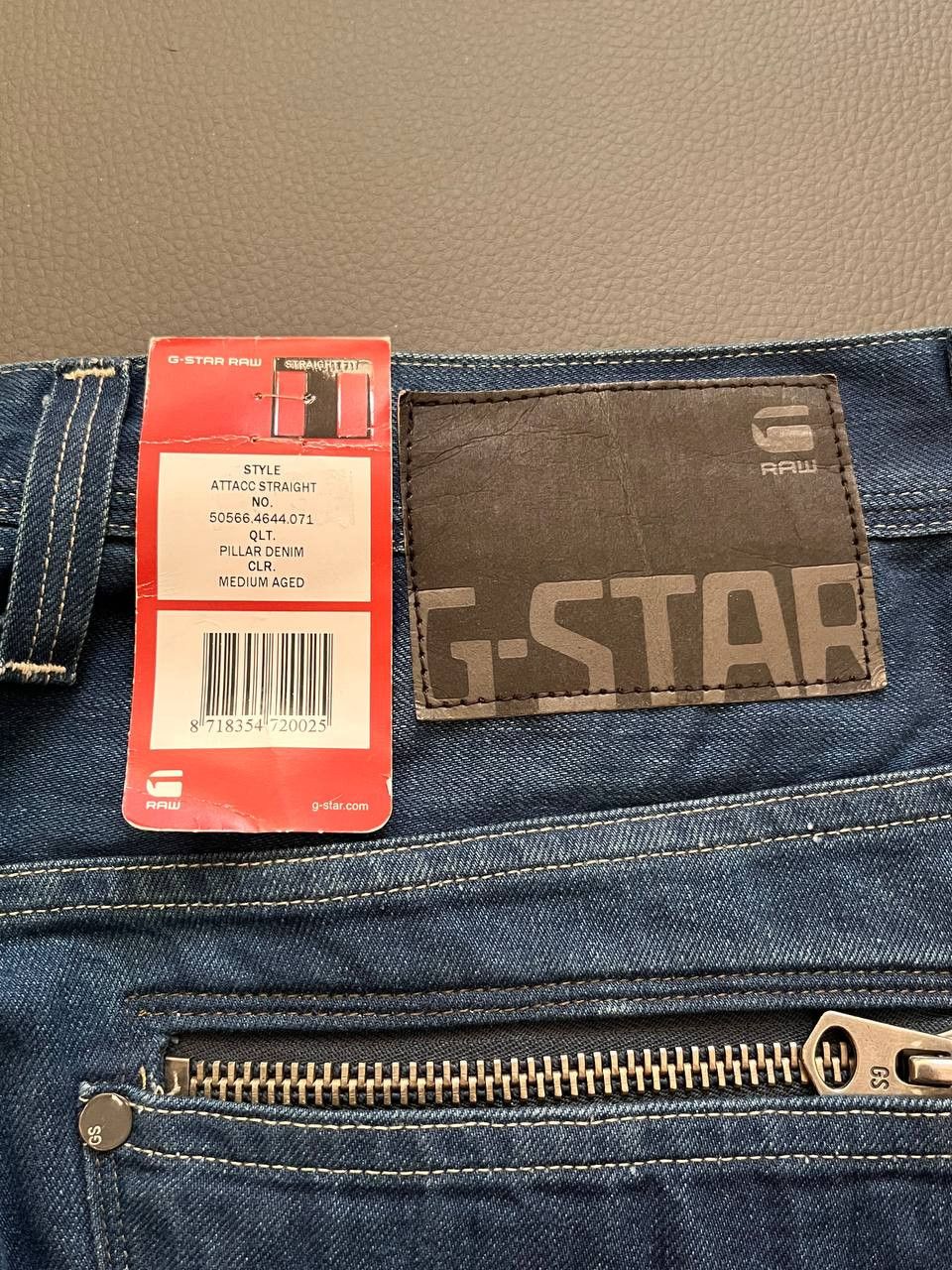 G-Star × Vintage G Star R33/01 Baggy Tapered Motorcycle Double Jeans Size US 33 - 4 Thumbnail
