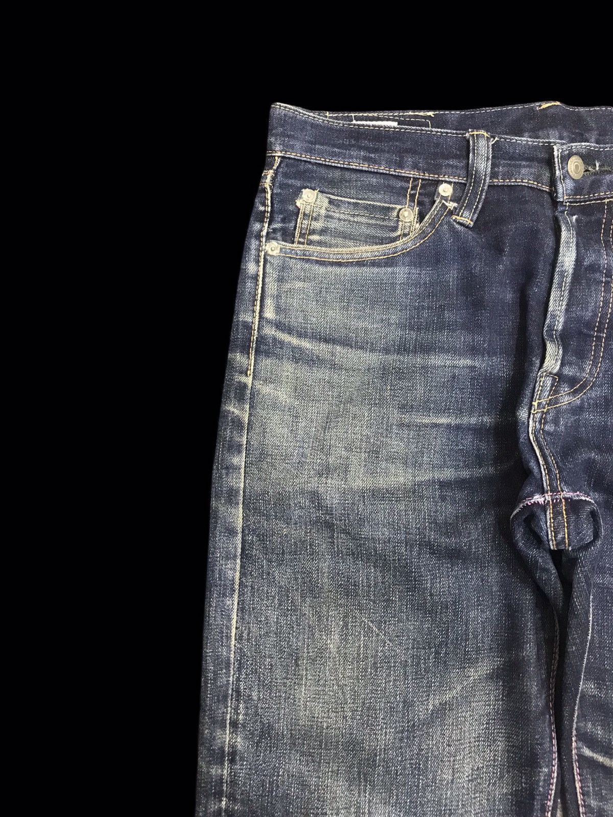 Japanese Brand 💥RAW DENIM💥MOMOTARO Heavyweight Selvedge Biker Denim F110 Size US 30 / EU 46 - 4 Thumbnail